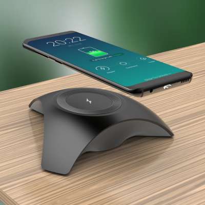 Custom portable universal Qi 10w standing wireless phone charger with multiple protection